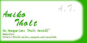 aniko tholt business card